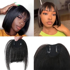 Linda Clip In Bangs Straight Extensions Human Hair