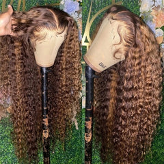 Isy Honey Blonde Beginner Friendly Lace Wigs Jerry Curly Hair