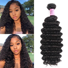 Eve Hair Icenu Series 1 Pieces Deep Wave Human Virgin Hair Weaving