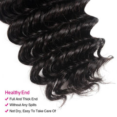 Eve Hair Icenu Series 1 Pieces Deep Wave Human Virgin Hair Weaving