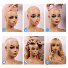 Transparent Silicone Natural Grip Headbands for Women Comfort Elastic Wig Grip Cap(1 pc)