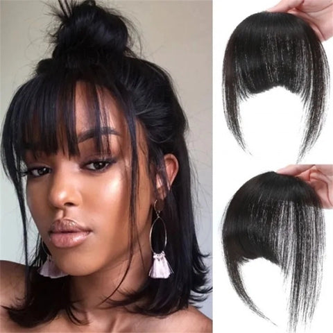 Linda Clip In Bangs Straight Extensions Human Hair