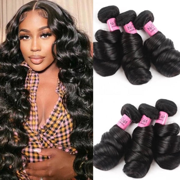 Caro Hair 3packs Peruvian Virgin Hair Loose Wave