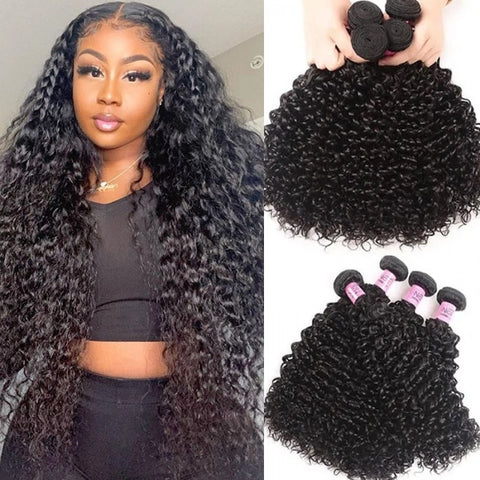 Rosa Hair Brazilian Jerry Curly Virgin Hair 4packs