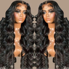 Monames 13x6 HD Skin Melt Lace Front Body Wave Wig Perfect Hairline Bleached Knots