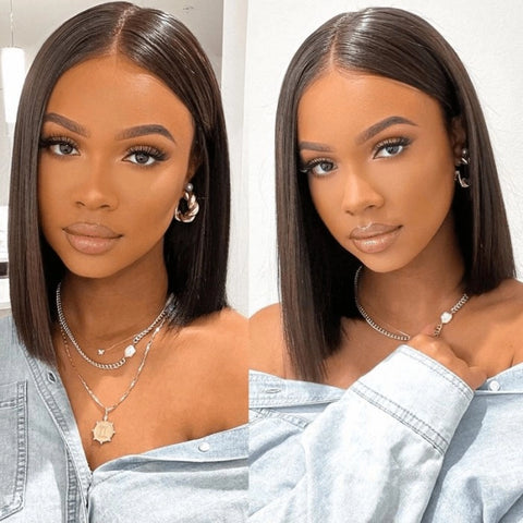 Cherish Affordable V Part Bob Straight Wig Glueless Beginner-Friendly