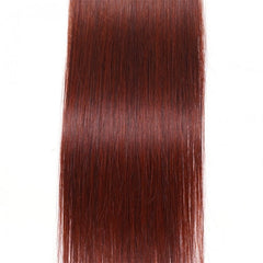 Rally Reddish Brown Straight 1Pc 100% Remy Human Hair Bundle