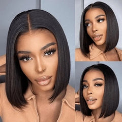 Hernita HD Lace 5x5 Closure Bob Wig Pre-Plugged Bone Straight