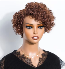 Pixie Curls 100% Human Hair Pixie Cut Curly Wig For Women 13x6x1 Lace Front Wigs Prepulcked Hd Lace Wig Brazilian Human Hair Wig