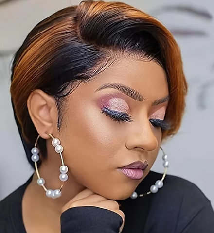 Sussy Pre-styled Short Straight Wig for African American Women