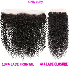 Jos 13x4 Frontal Lace Water Wave Closure 4x4 Lace Closures Only Natural Color Remy Hair 8-22inch