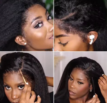 Kinky Straight Short Bob 100% Human Hair Wigs For Women 13x4 Transparent Lace Front Wig Brazilian Remy Hair Soft Bob Wig