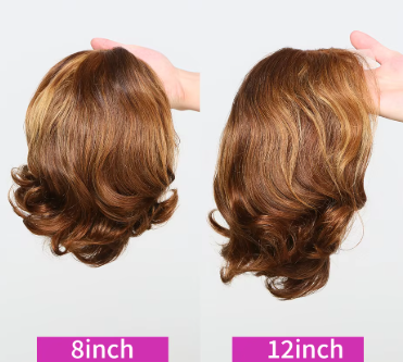 Beathi pre-styled 4/27 Highlight 4x4 Body Wave Glueless Closure 100%Human Hair Frontal Wigs Ombre Brown Mix Blonde Water Wave C Part Short Bob Wig