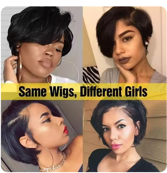 Sani Pixie Cut Wig Human Hair 13X4 HD Lace Human Hair Wigs Pre Plucked Pre Cut Short Pixie Cut Glueless Wigs Human Hair for Women